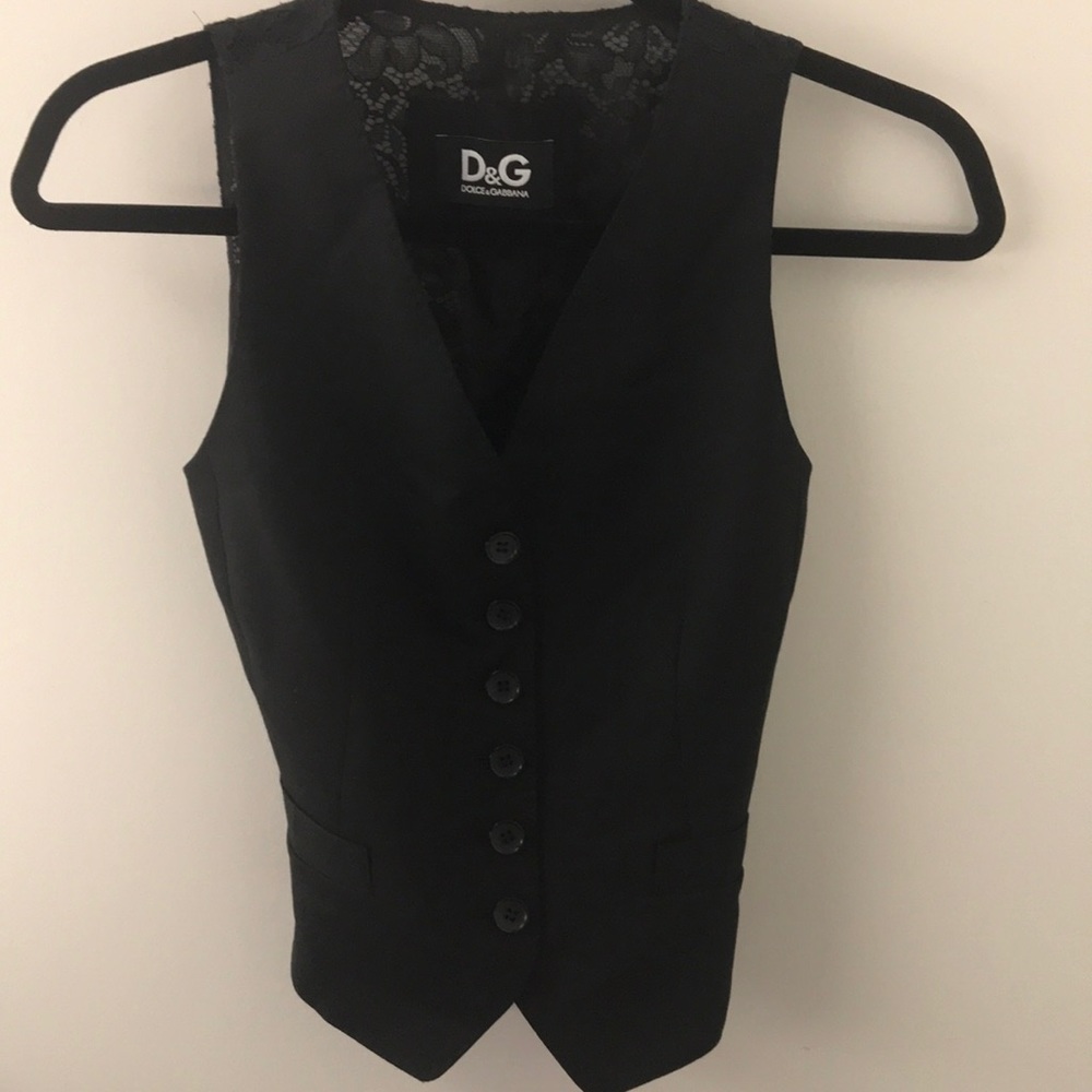 Black D&G dress vest